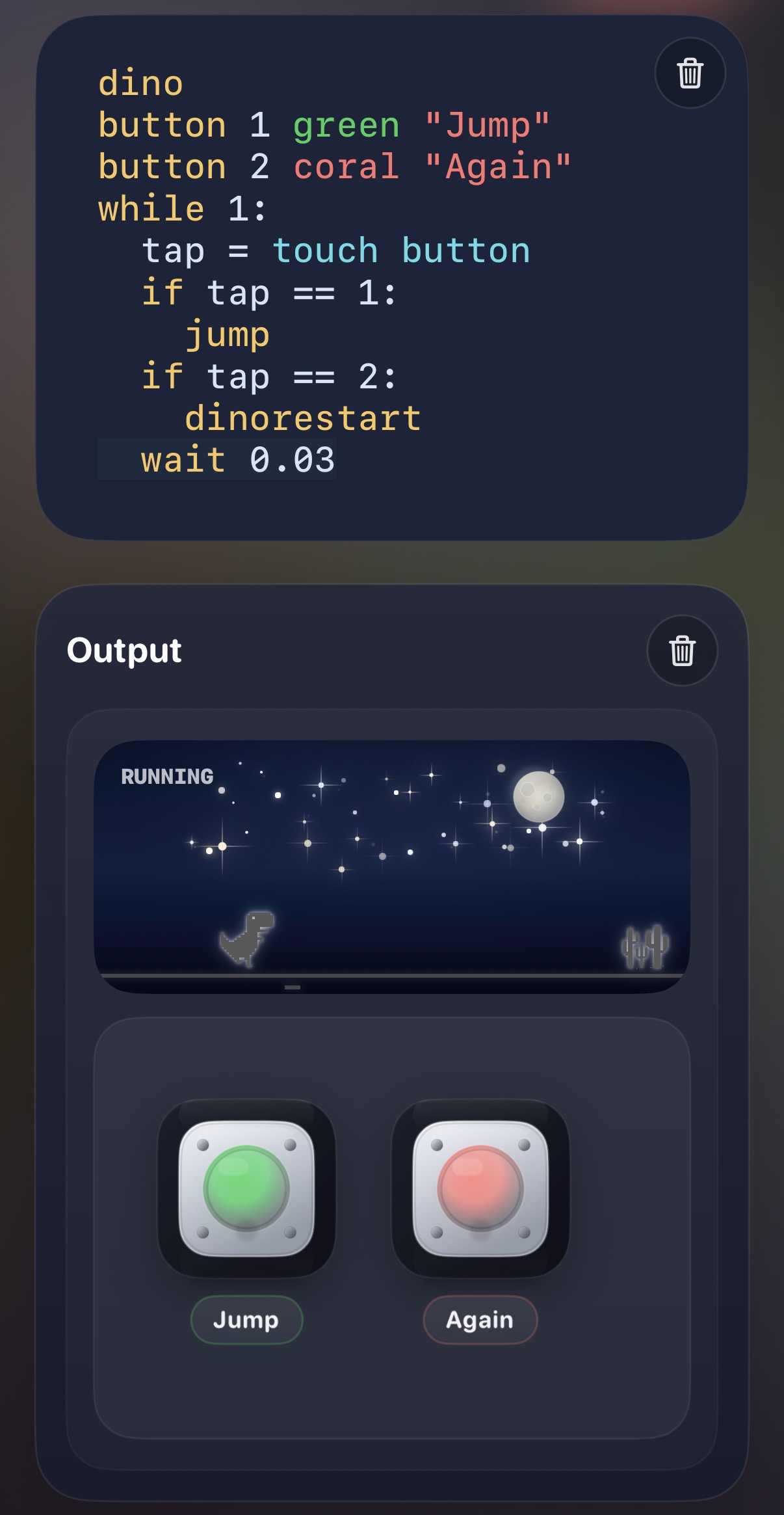 OctoCode code editor screen for kids.